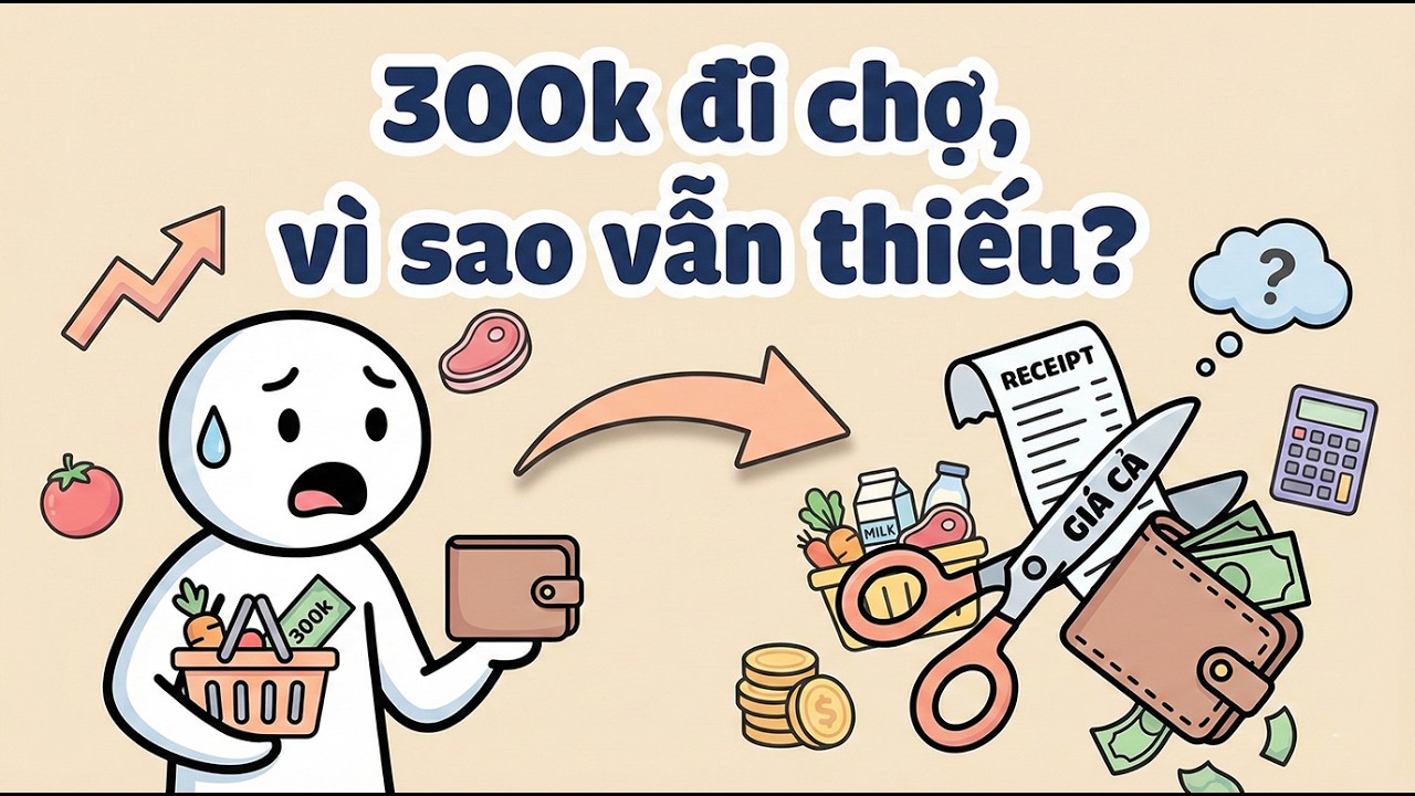 300K Đi Chợ Không Đủ? “Lưỡi Kéo Giá” Đang Cắt Ví Bạn