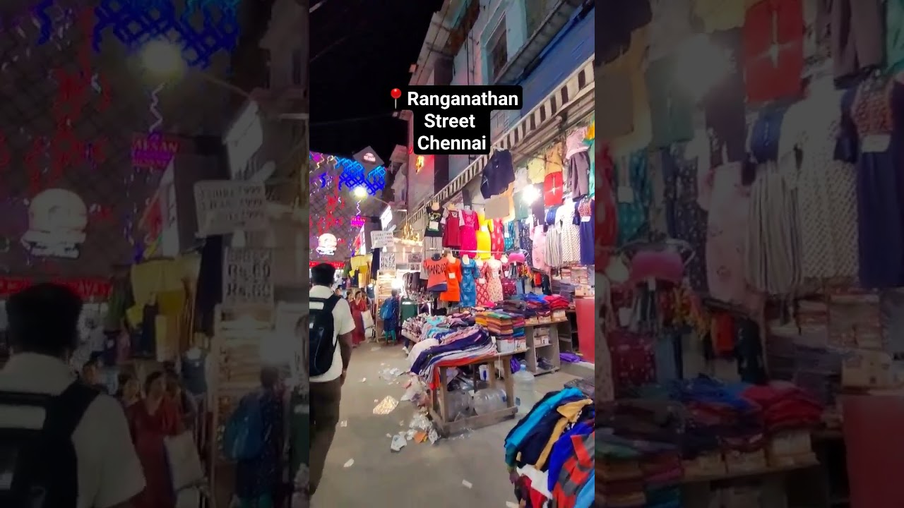 Ranganathan Street,Chennai |Best market for shopping at cheapest prices... #chennai #streetshopping