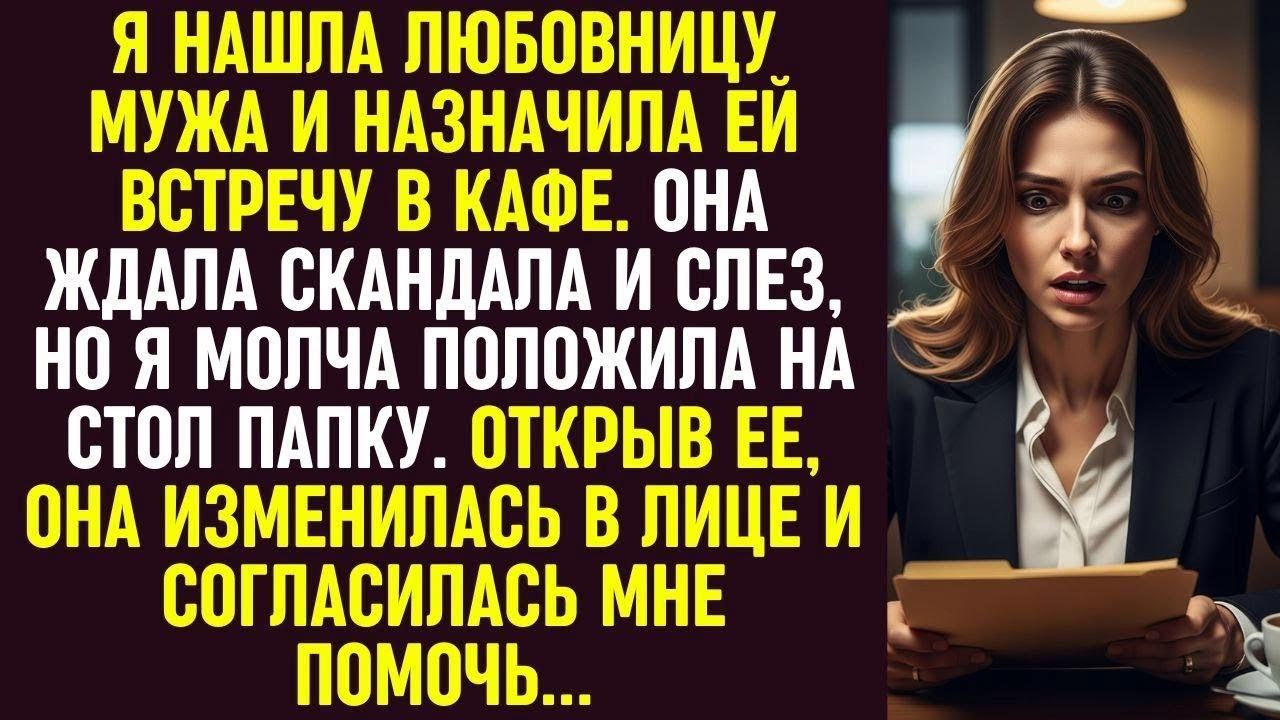 Я назначила встречу любовнице мужа. Она ждала скандала, но увидев папку, согласилась мне помочь.