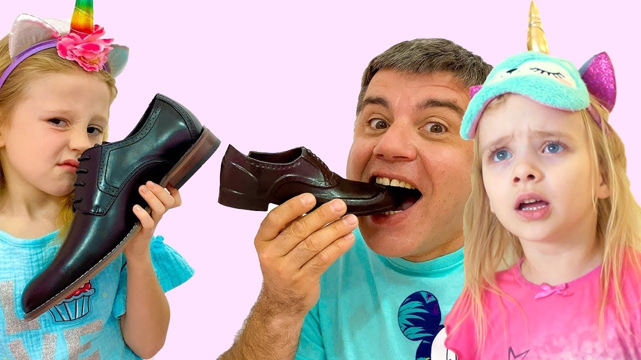 Paulina Reagiert auf Nastya Schuhe Essen