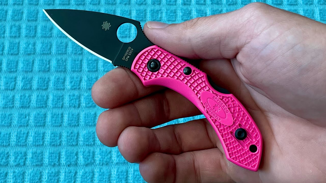 Pink Spyderco Dragonfly 2 S30V Unboxing