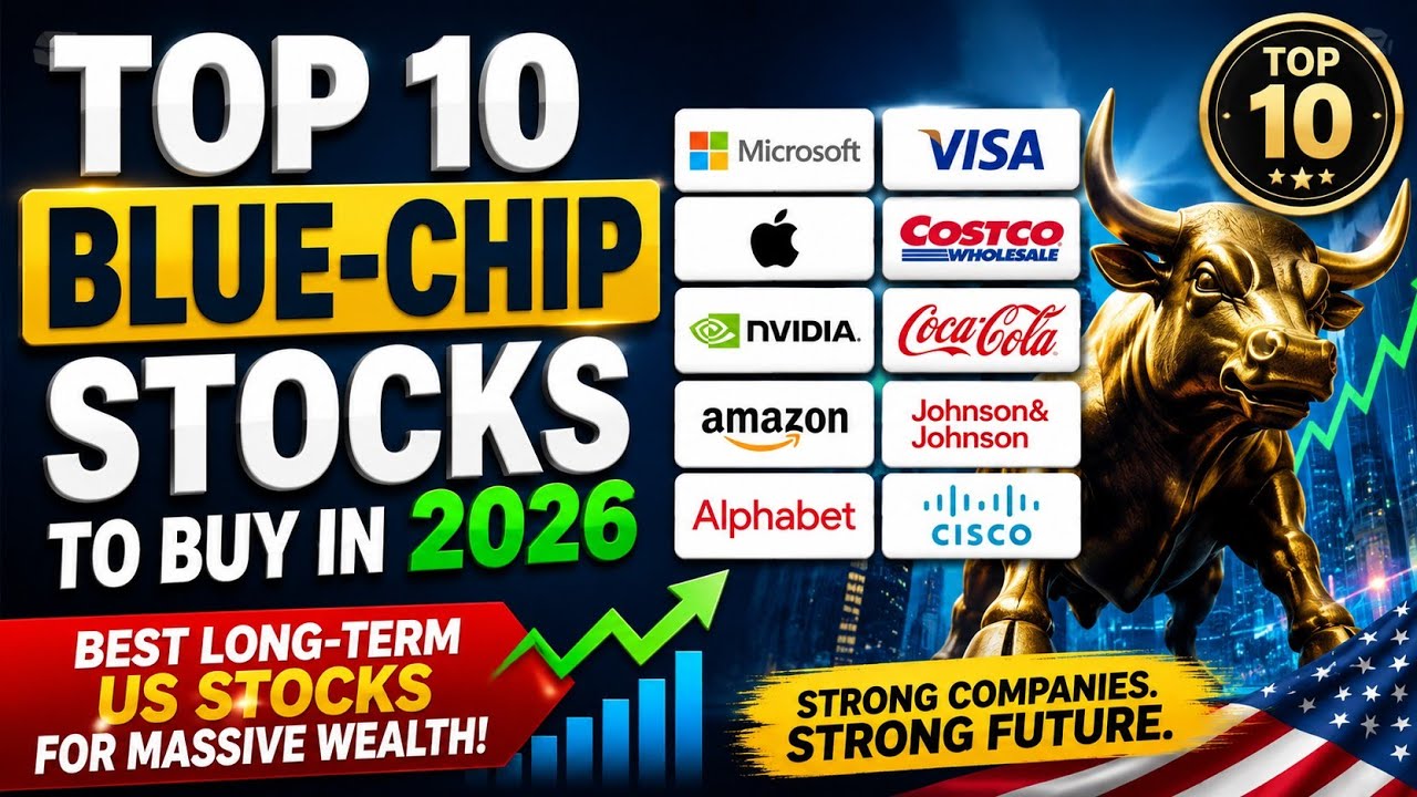 Top 10 Blue-Chip Stocks to Buy in 2026 | Best Long-Term US Stocks for Massive Wealth