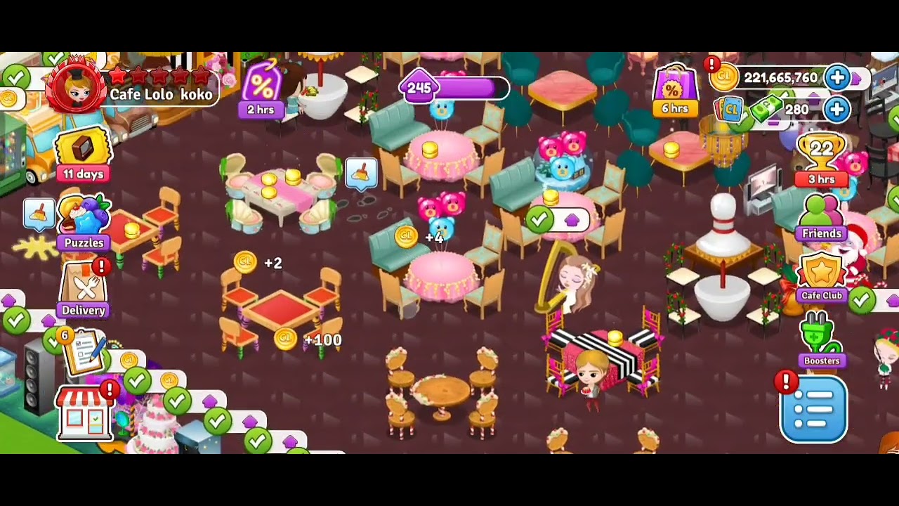 Cafe land : completing puzzle and making party with Tona 🧑🏻‍🍳
