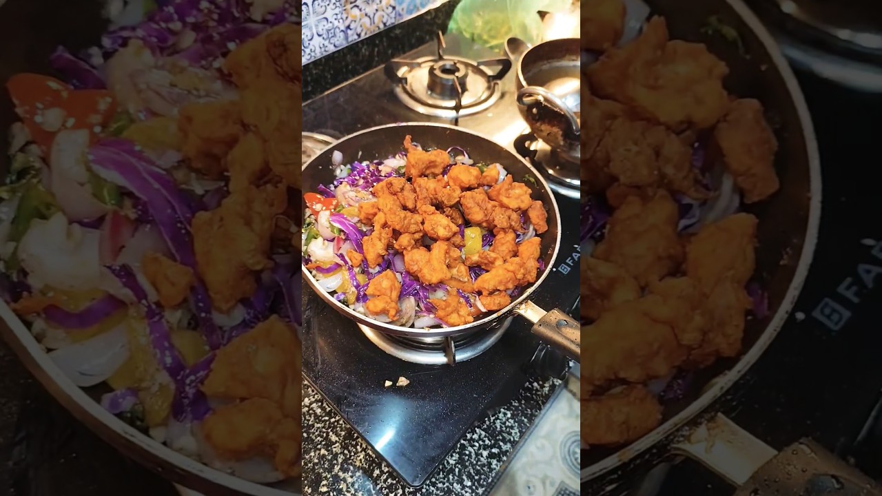 Aji ghare banali nua style re chili chicken🍗#shorts #chillichicken #viralvideo #reels #sasmitasocio