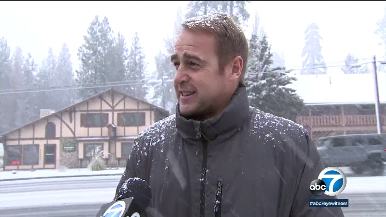 Storm brings first snowfall of the winter season to Big Bear | ABC7