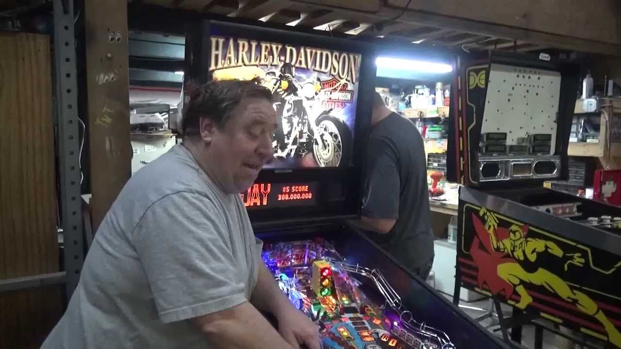 #545 STERN HARLEY DAVIDSON пинбольный автомат в частном доме с момента НОВИНКИ! TNT Amusements