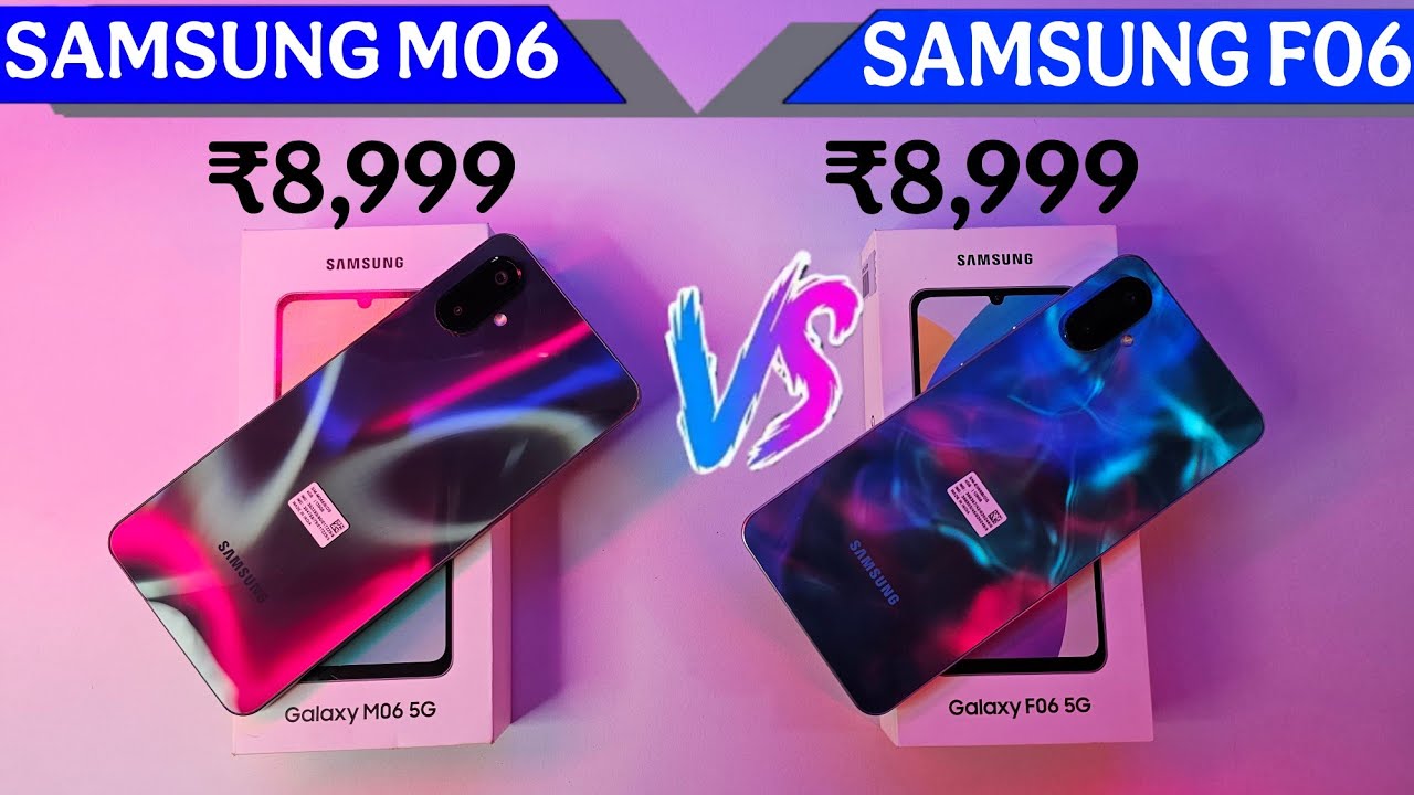 Samsung Galaxy M06 Vs Samsung Galaxy F06 || Unboxing || Comparison || Price