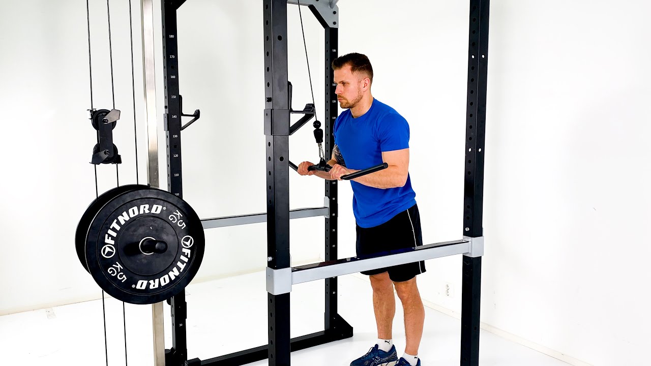 FitNord Power Rack Kyykkyhäkki ylä- ja alataljalla esittely
