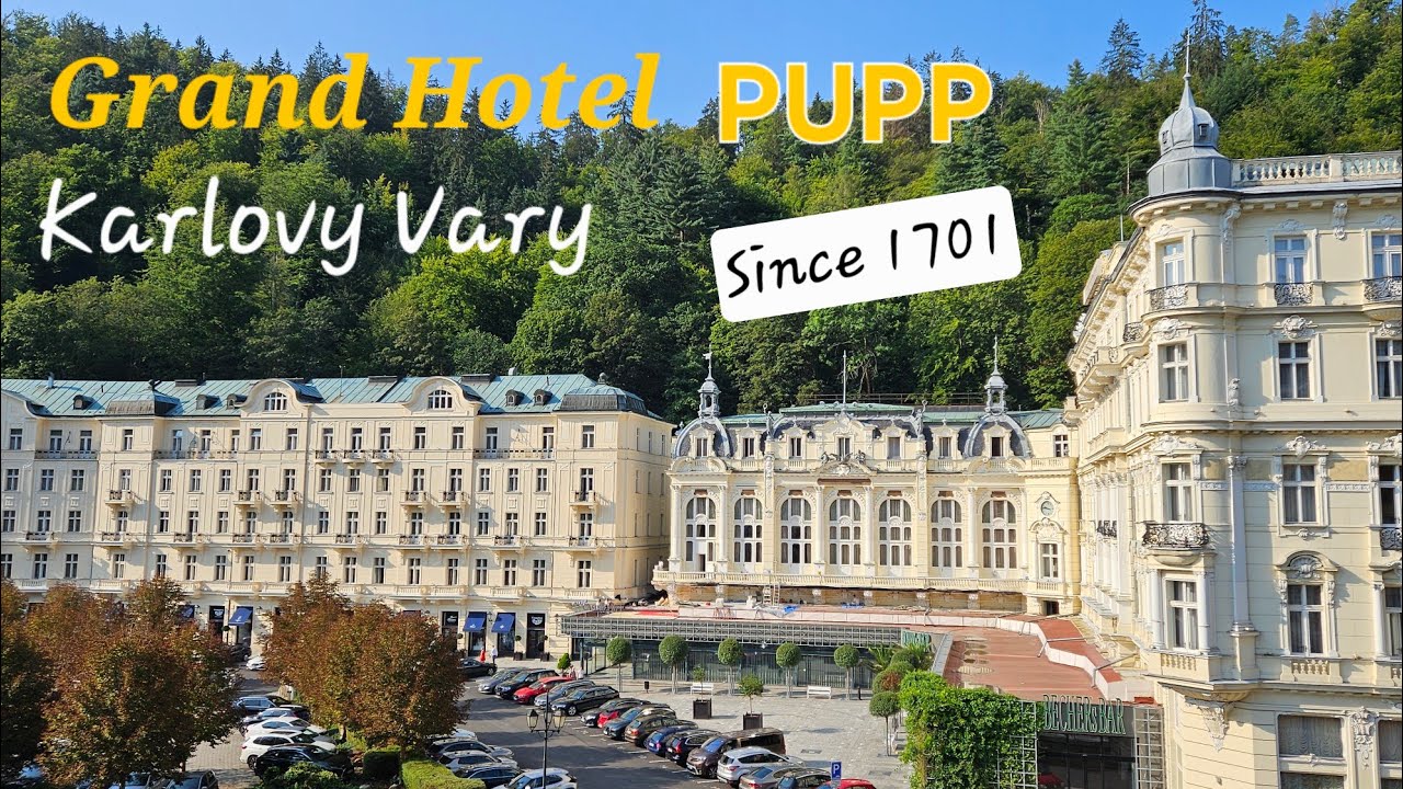 Iconic Grandhotel PUPP since 1701. Karlovy Vary,  Czech Republic. September 2024.