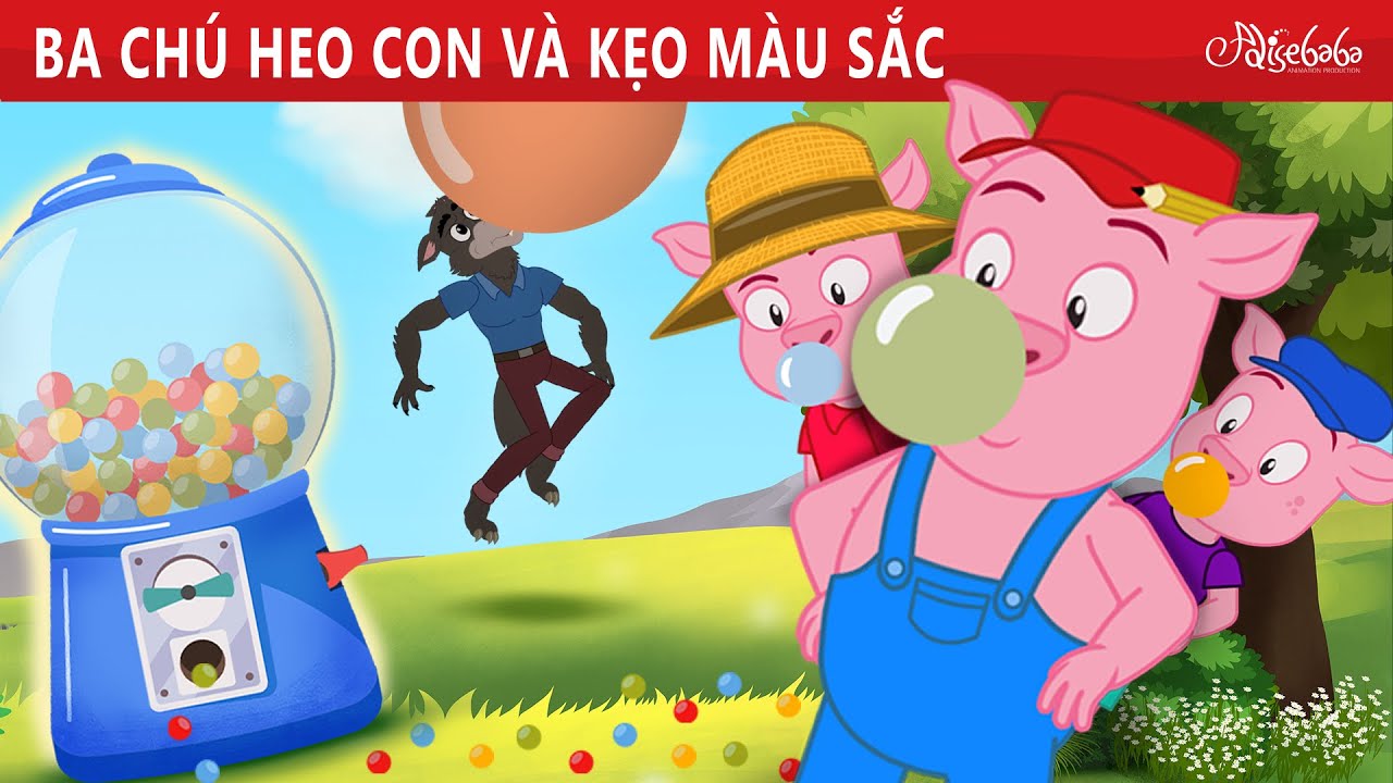 Ba Chú Heo Con Và Kẹo Màu Sắc 🐷 | Truyện cổ tích Việt Nam | Phim hoạt hình cho trẻ em
