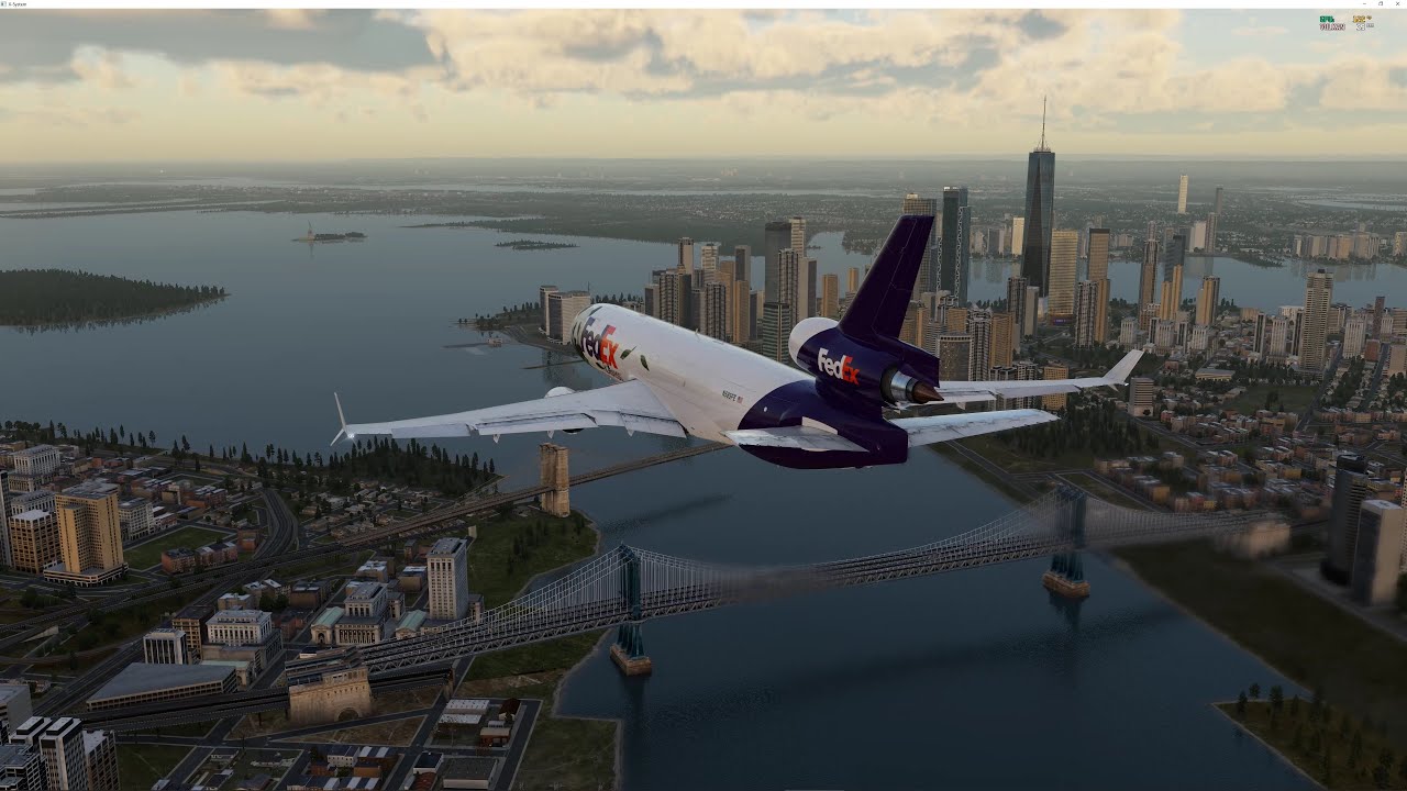 X-Plane 4k 12 Mango sound pack Tutorial Rotate MD-11 New York City Tkof KJFK, KEWR, KTEB, KLGA,KJFK