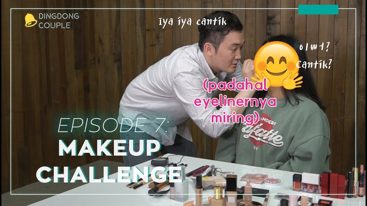 My Boyfriend Does My Makeup Korea Indonesia Couple // Jun Oppa Makeupin ala Kondangan Indonesia?