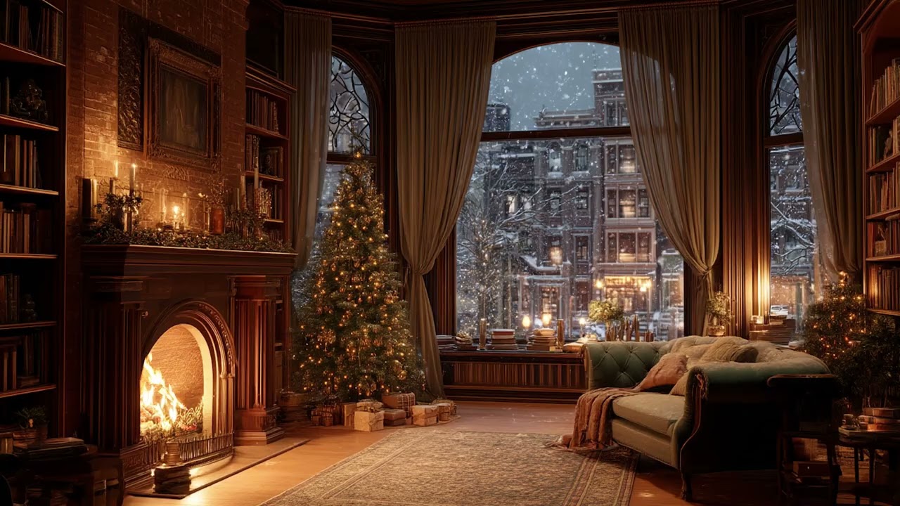 Soft Piano by the Fireplace for Deep Relaxation and Peaceful Sleep 🔥🎹😴