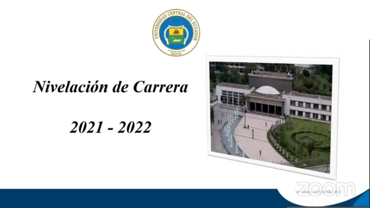 Nivelación de Carrera UCE 2021-2022