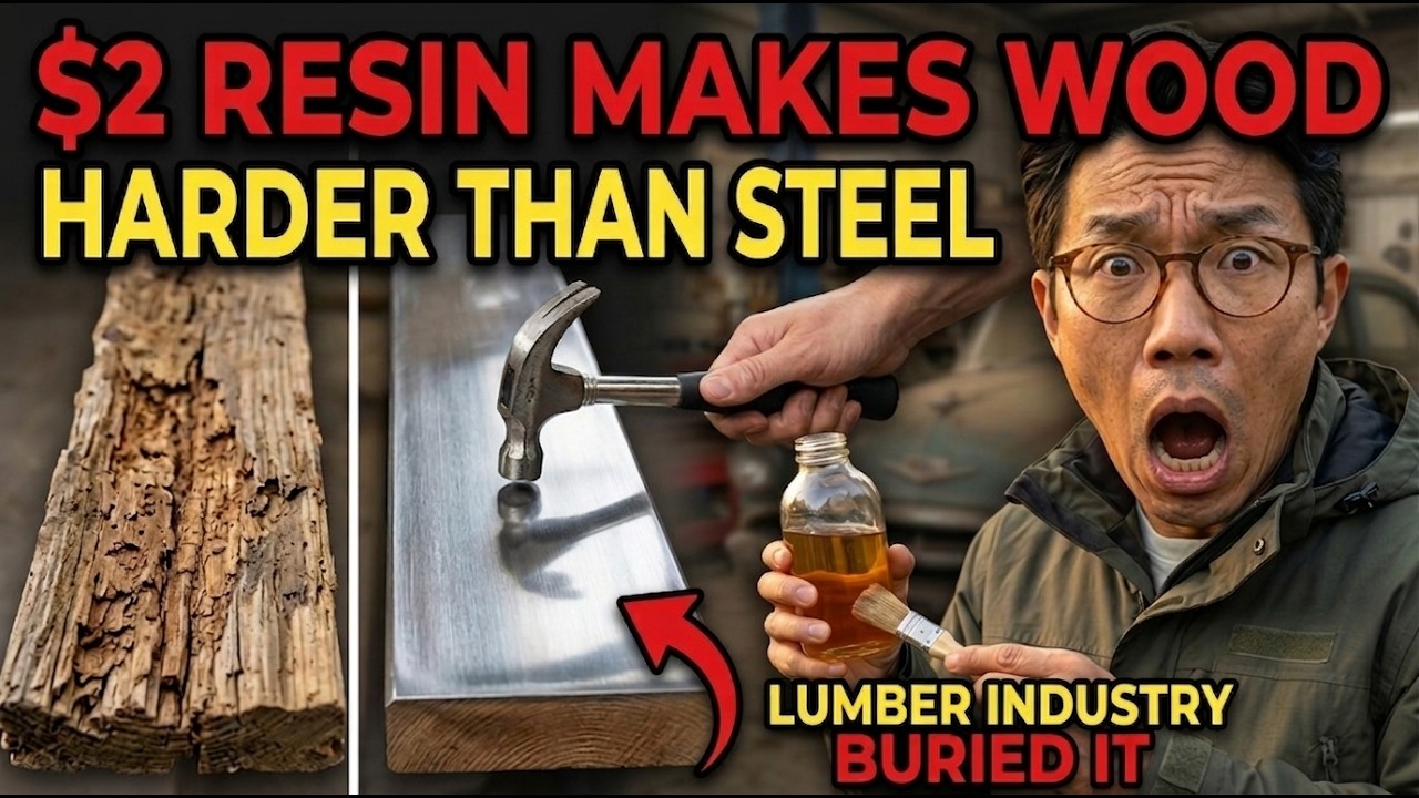 $2 Natural Resin Makes Wood HARDER THAN STEEL, Ancient Shipbuilders Knew It for 3,000 Years.