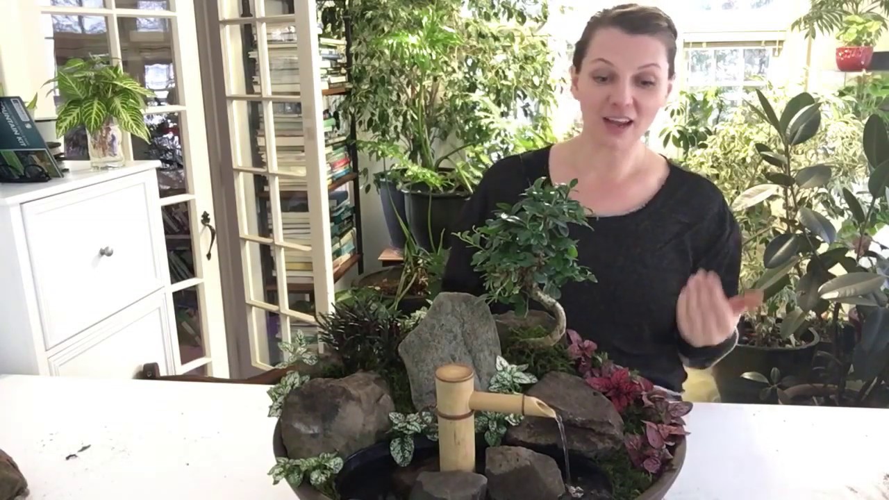 🌸 ~ Asian Inspired Mini Garden ~ Water Feature ~ Rocks ~ 🌸