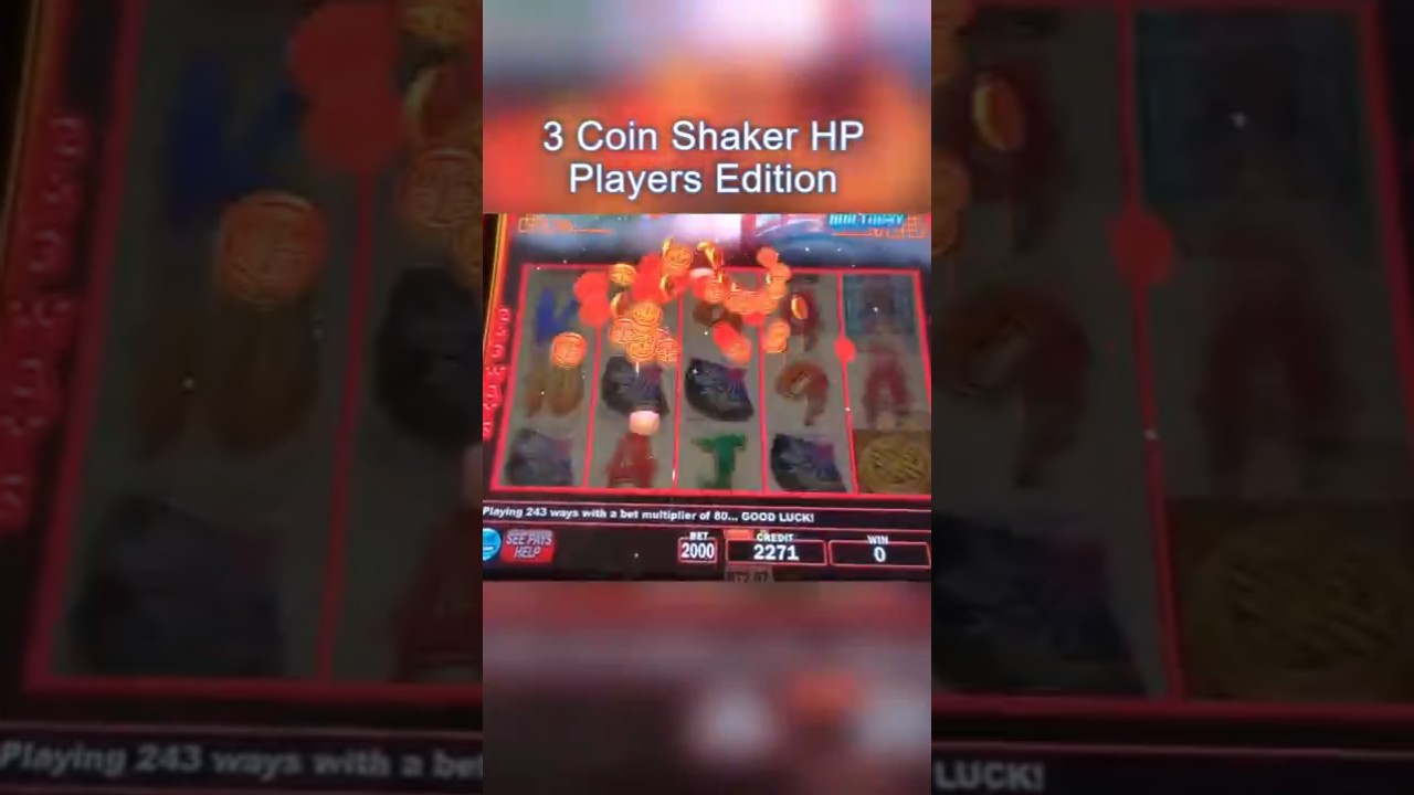 3 Coin Shaker Handpay on Players Edition #jackpot #casino #slots