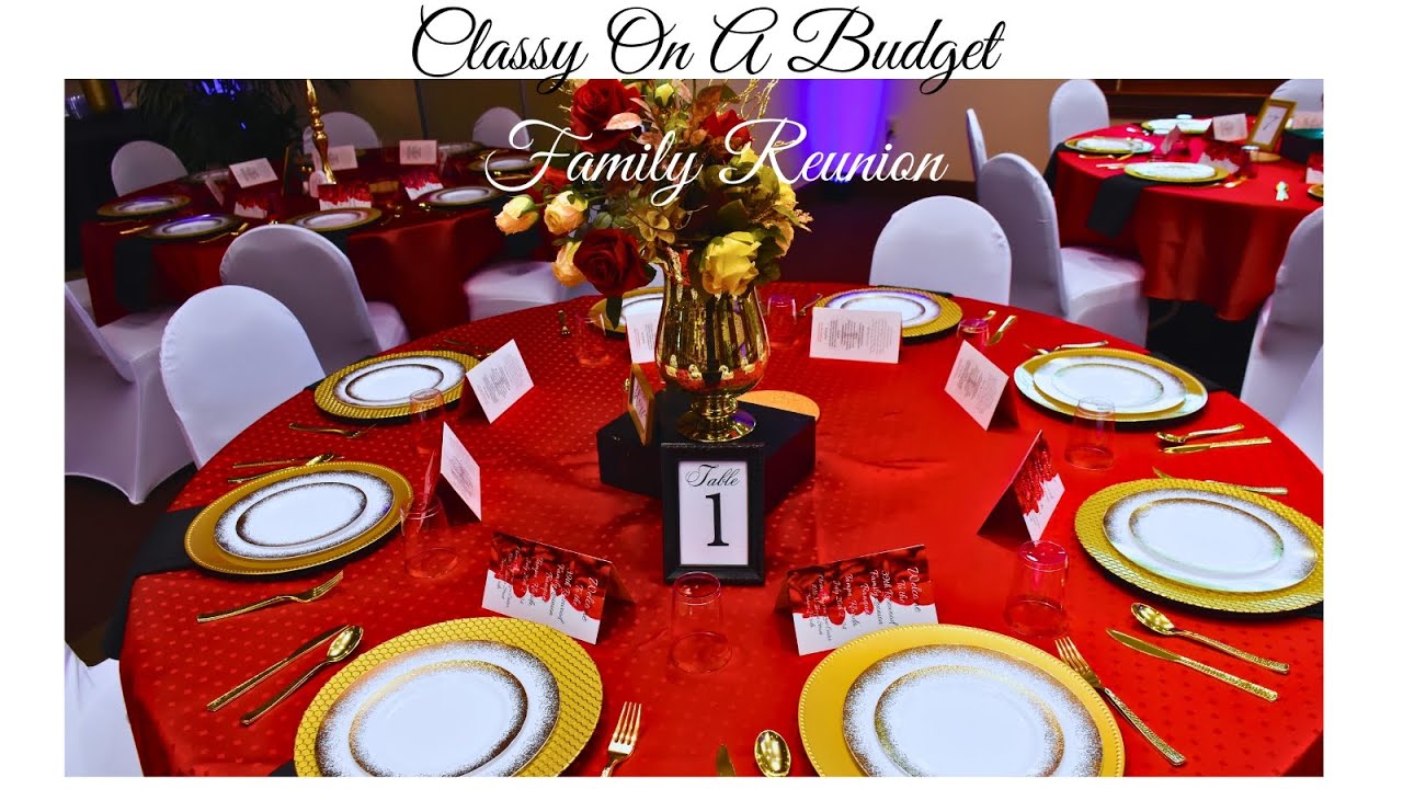 Classy On A Budget Family Reunion Events Set-ups
