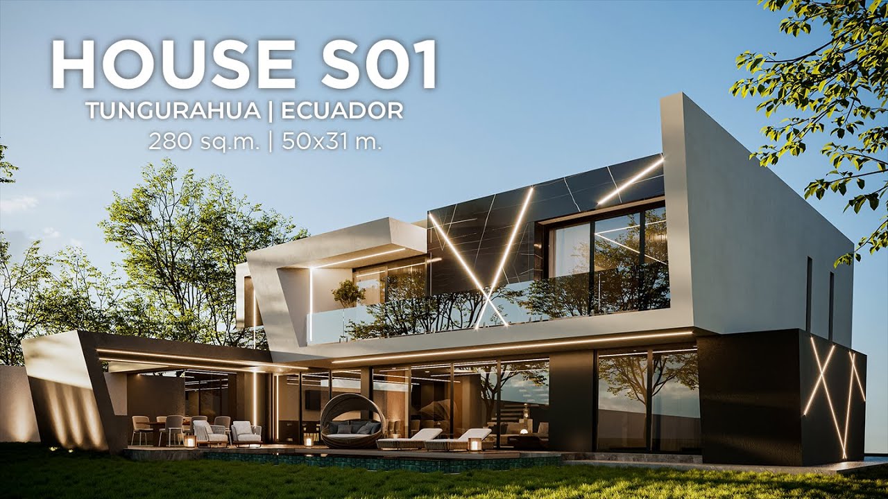 HOUSE S01 | MODERN ARCHITECTURE | TUNGURAHUA / ECUADOR | TERRENO 50 X 31
