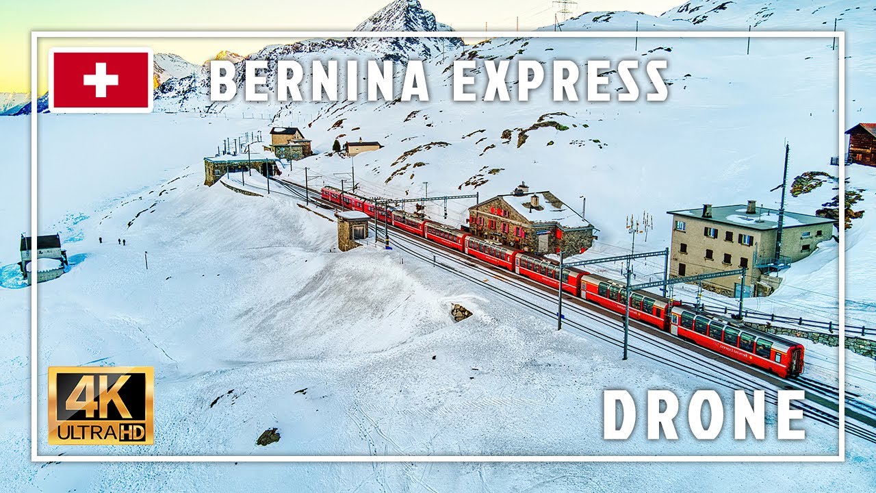 Bernina Express - Winter - DRONE