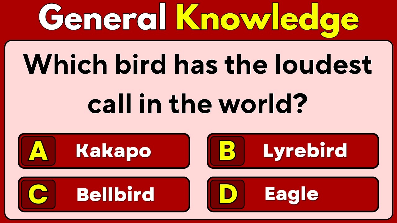 General Knowledge Quiz | 40 Brain-Boosting GK Questions | Test Your Knowledge Today!