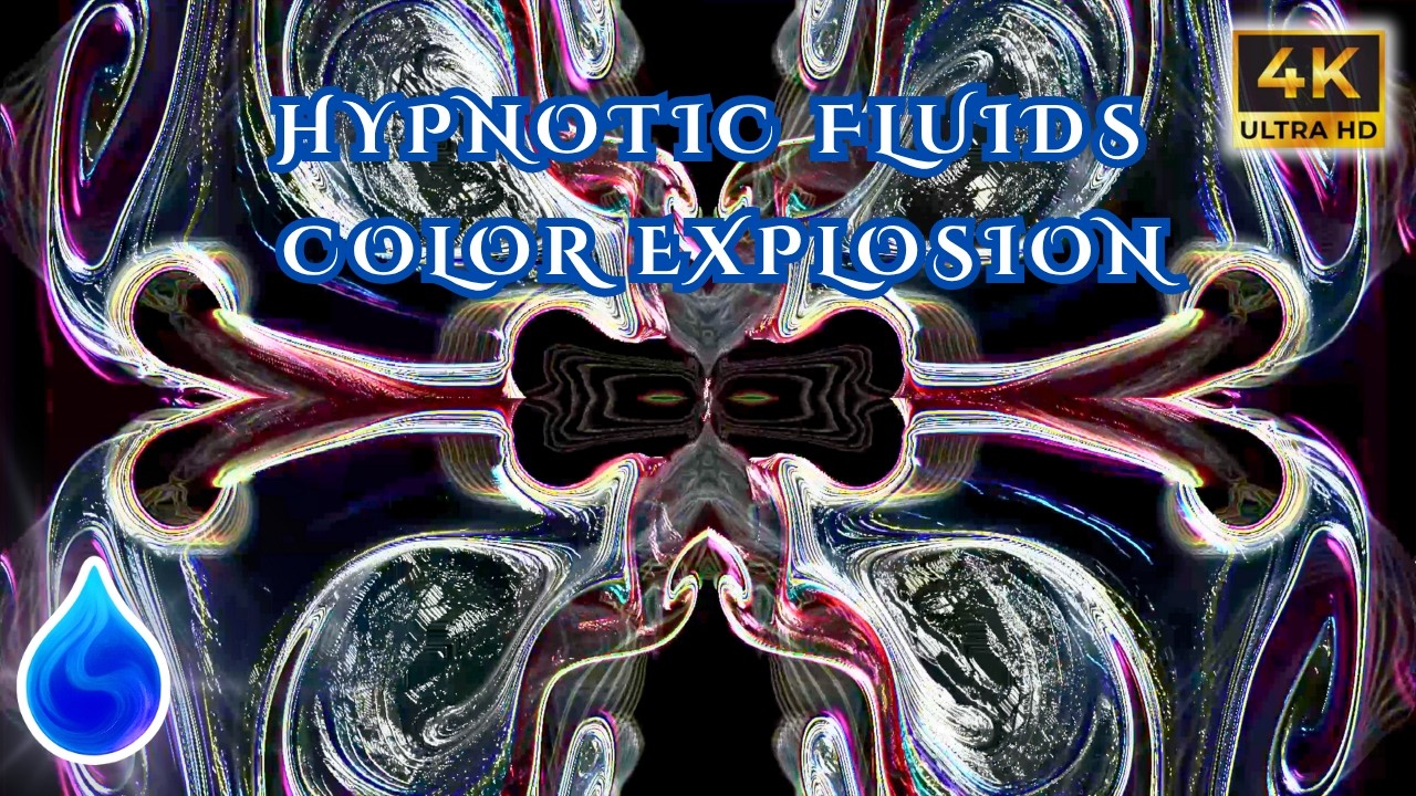 1 Hour Healing Music for Anxiety & Emotional Balance | Hypnotic Liquid Metal Fluids in 4K