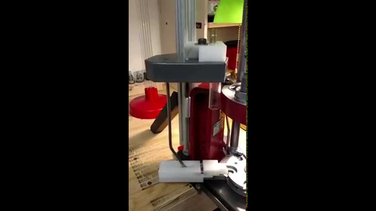 Homemade case feeder Hornady LNL