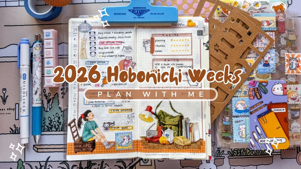 Hobonichi Weeks 2026: Планируем первую неделю вместе