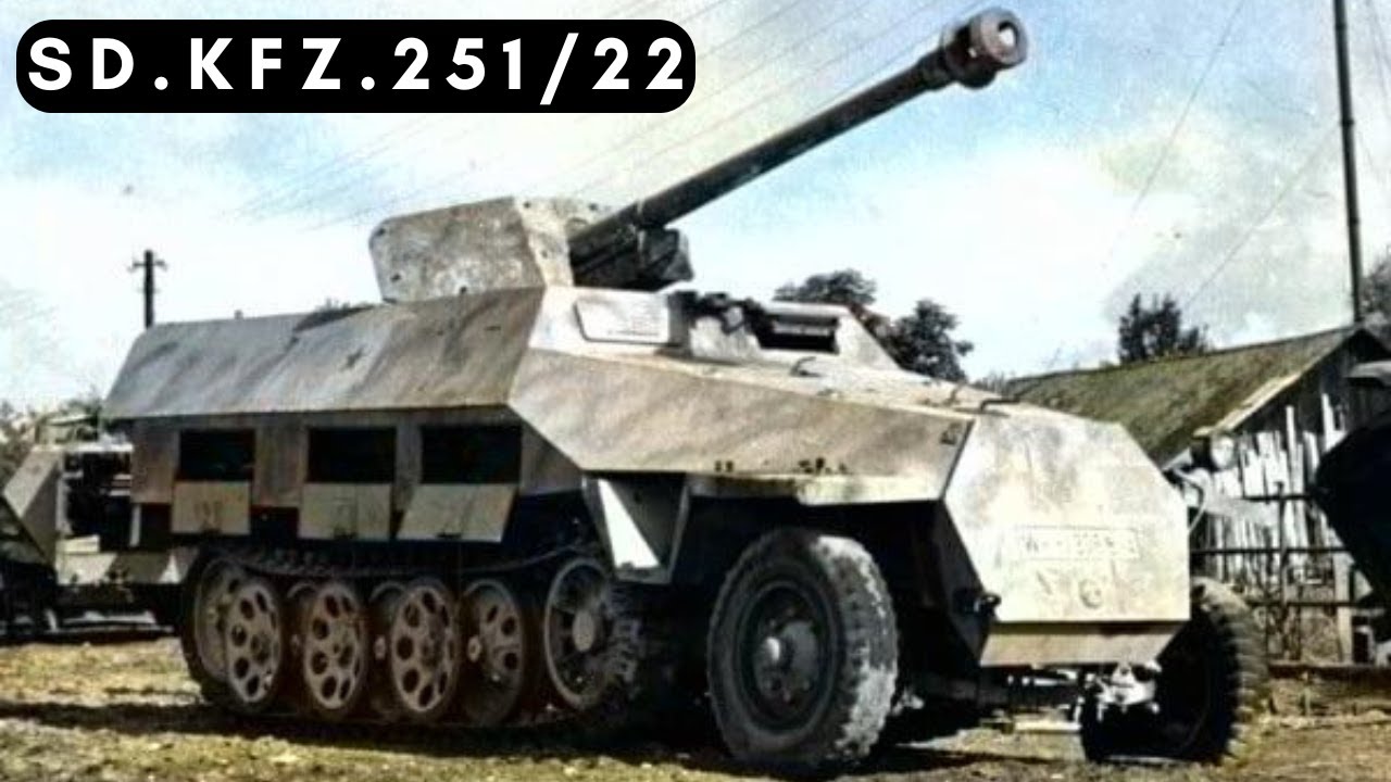 Sd. Kfz. 251/22: немецкий гибридный бронетранспортёр с 7,5-см противотанковой пушкой PaK 40 (1944...