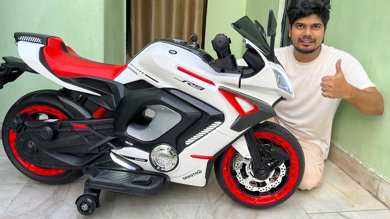 RC Yamaha R9 Bike Unboxing & Testing | Ride on R9 Bike | Shamshad Maker 🔥🔥