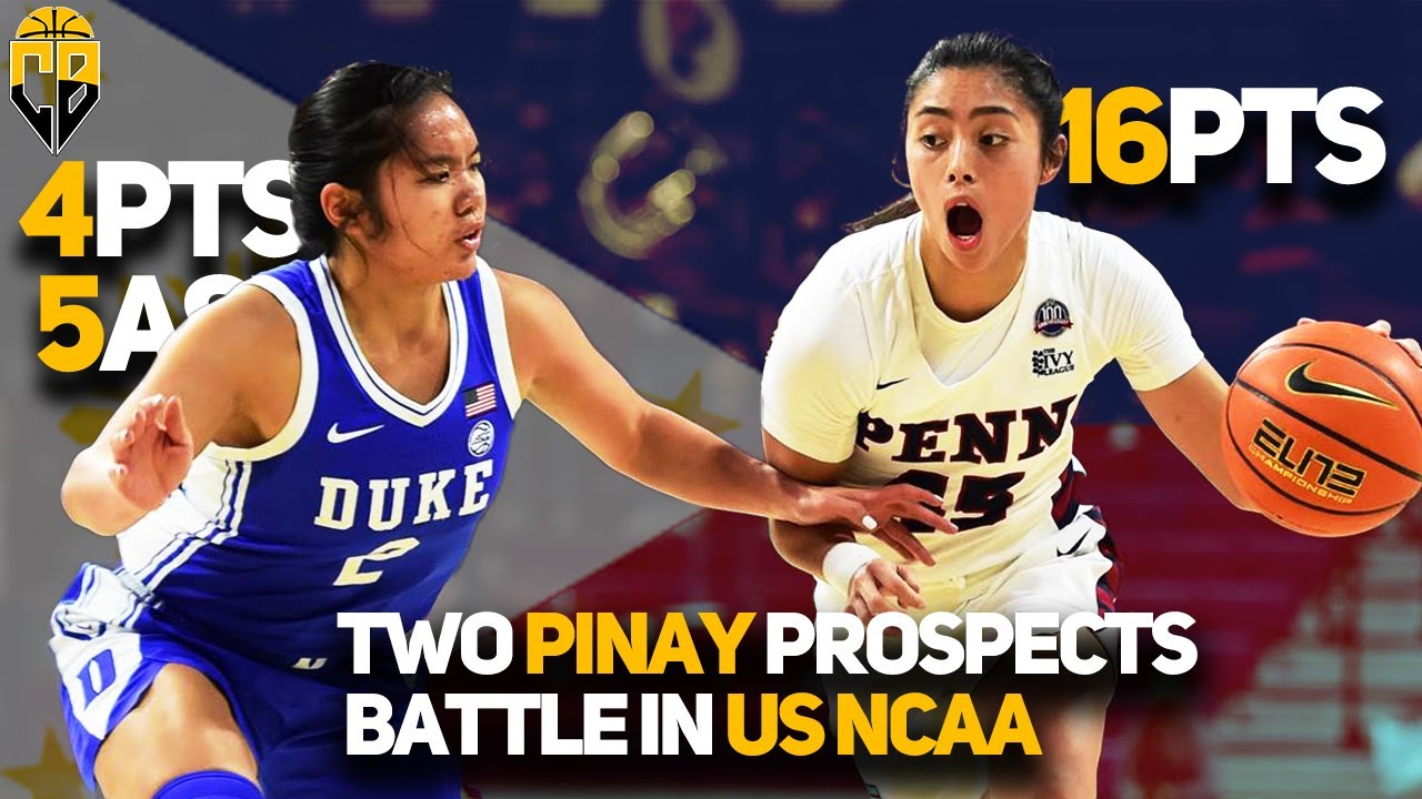 INSANE PINAY WNBA prospects DUEL in US NCAA! Vanessa De Jesus vs Kayla Padilla | Duke vs Penn
