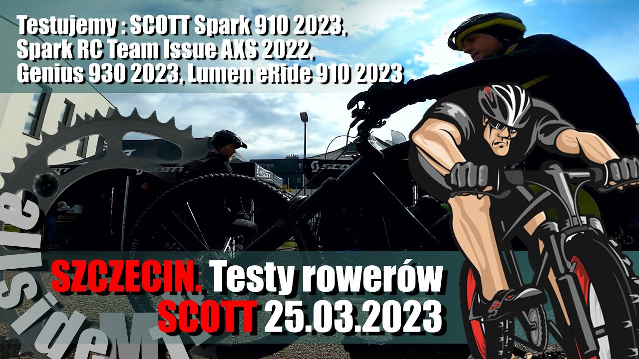 Testy rower&oacute;w SCOTT. Spark 910 2023, Spark RC 2022, Genius 930 2023, Lumen 910 eRide 2023. Szczecin