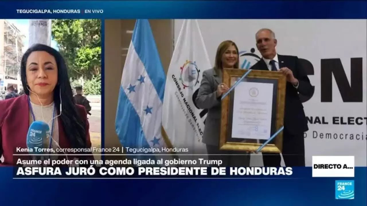Directo a...Tegucigalpa y la juramentación de Nasry Asfura como presidente • FRANCE 24 Español