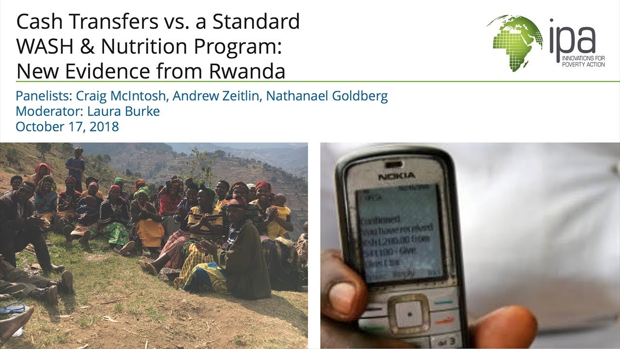 Webcast: Cash Transfers vs. a Standard WASH and Nutrition Program