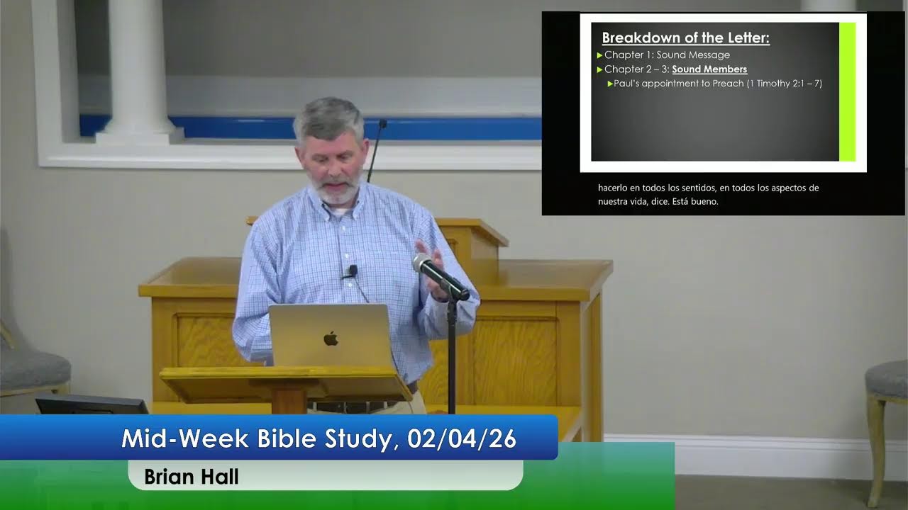 Sanford church of Christ Live Stream 2-4-26