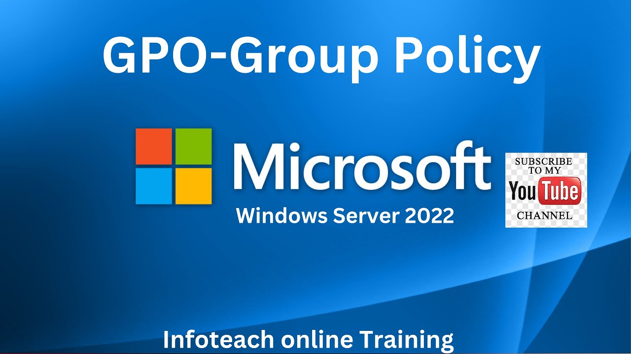 GPO Group Policy Management - Windows Server 2022