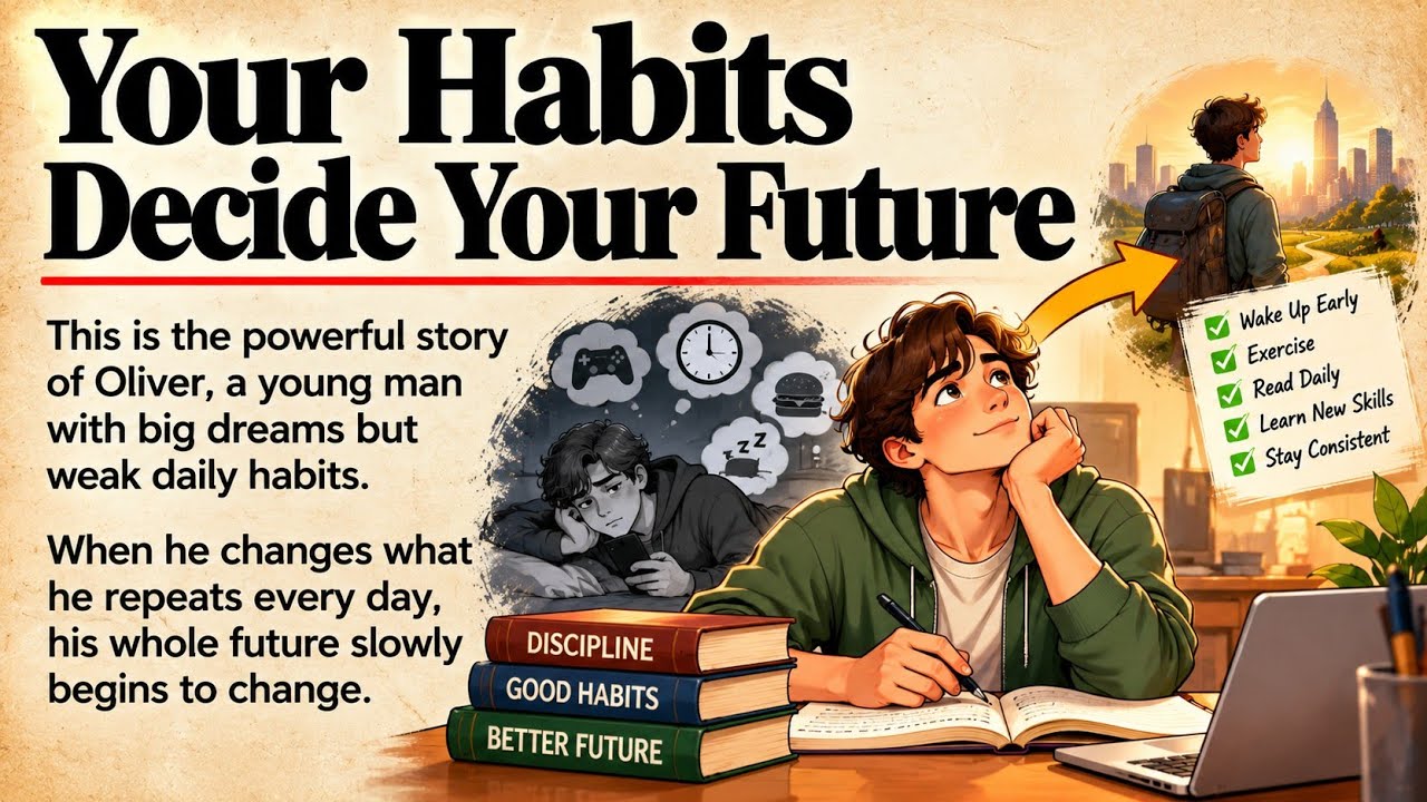 Your Habits Decide Your Future | Graded Reader | Learn English With Story Level 2 🔥