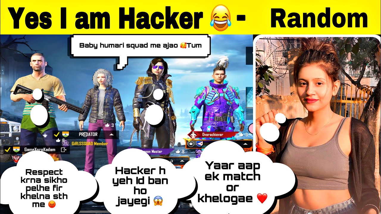 😳😂Random CuTe Couple’s Call me Noob & Hacker And A noob prank FunnyVoiceChat PUBGMOBILE | Kadam OP