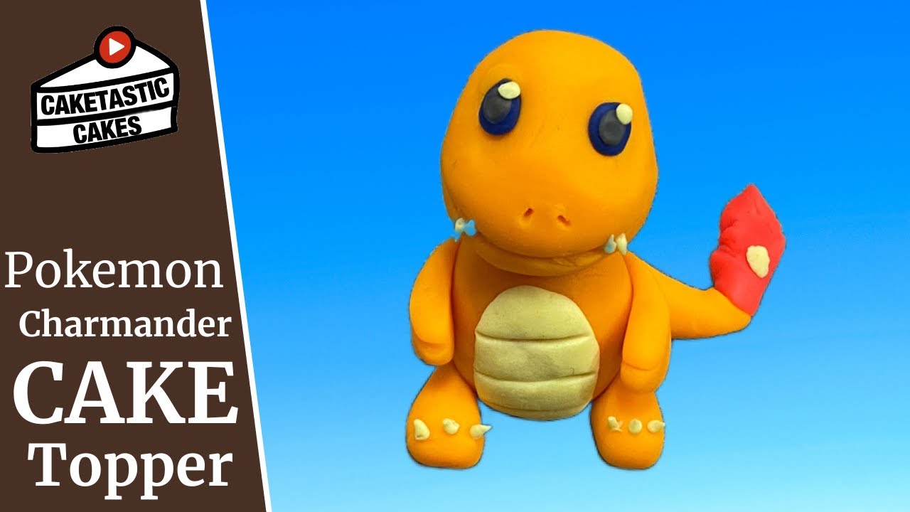 Playdoh Charmander Pokemon Cake Topper