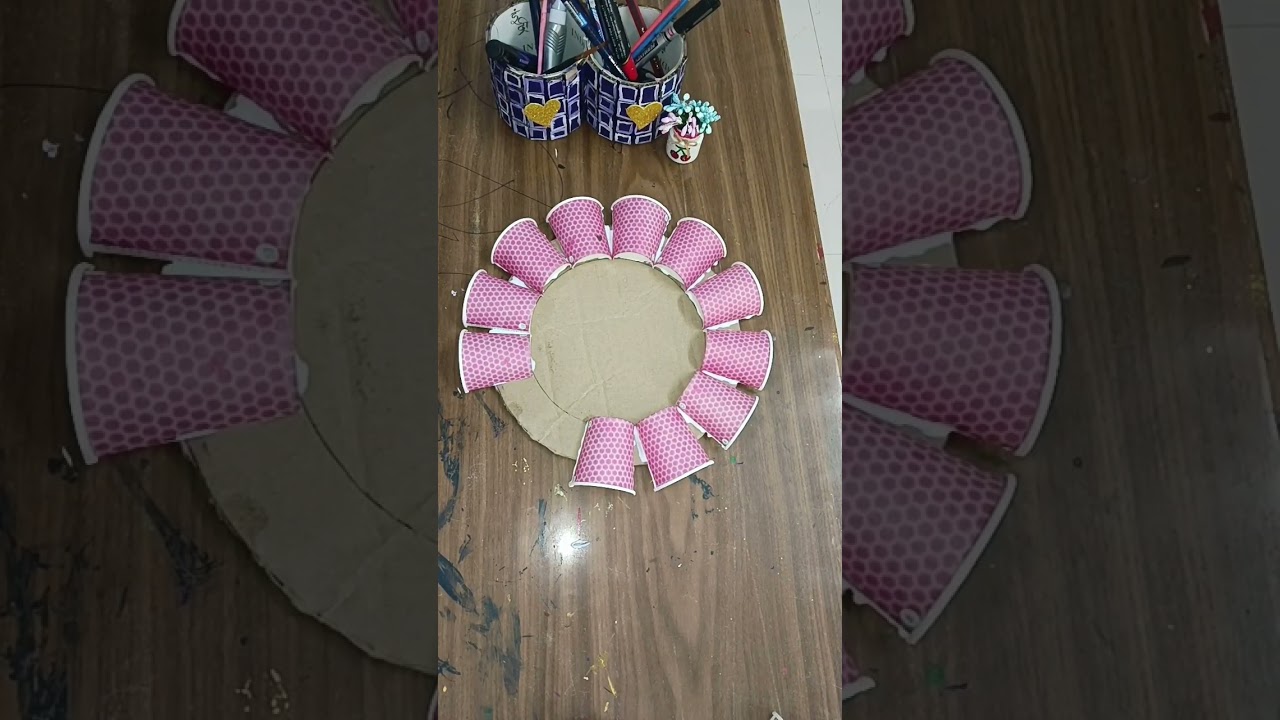 Wall decoration craft with cup#craft