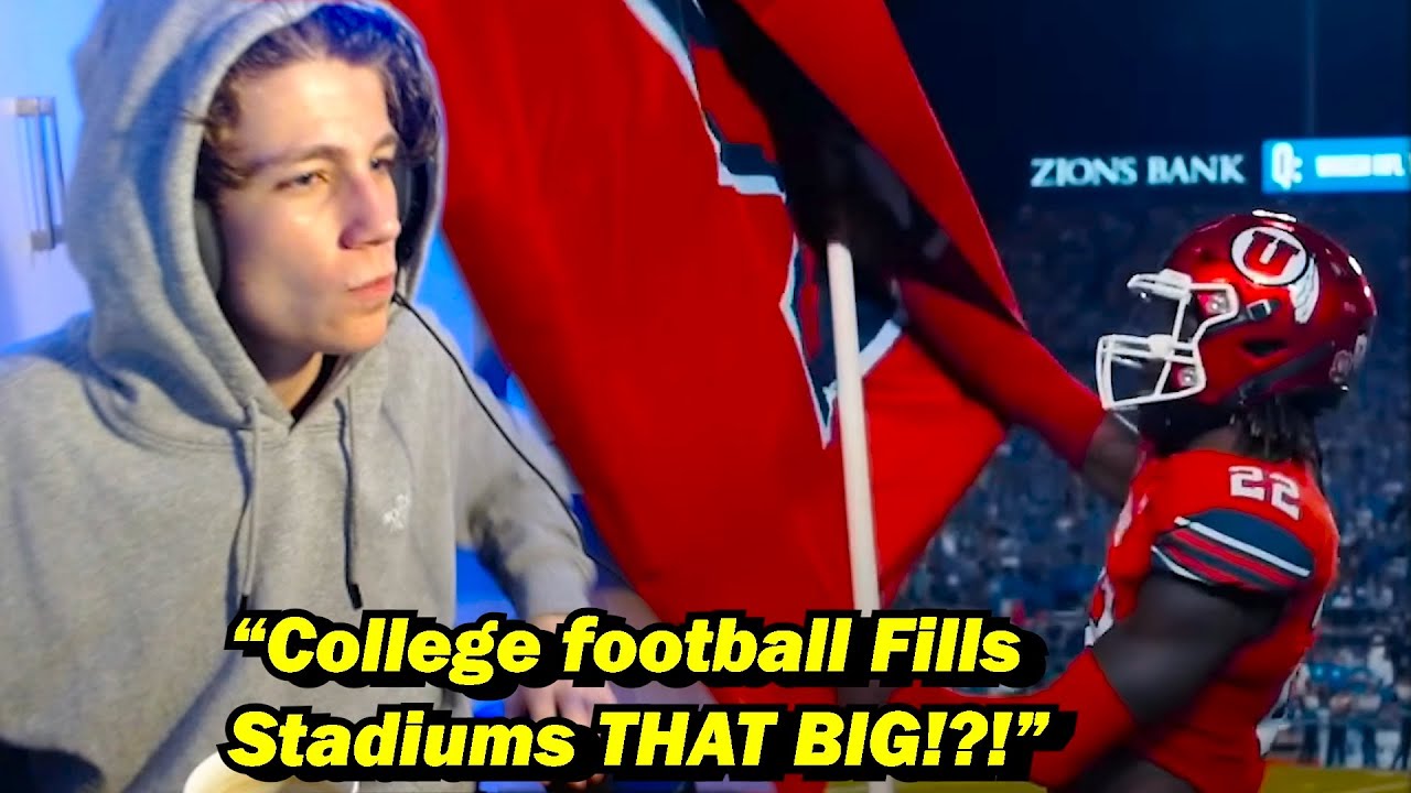 DutzyMate Reacts to COLLEGE FOOTBALL for the FIRST TIME... (Brit reacts/College Football Pump Up)