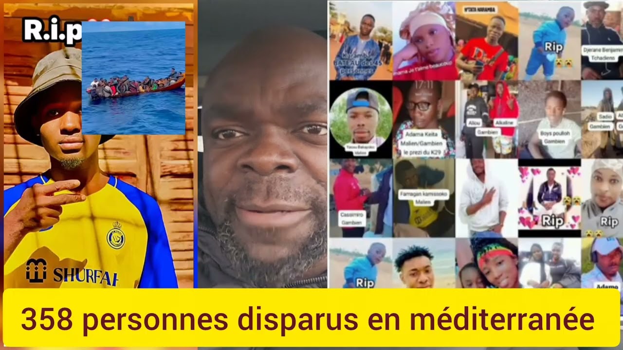 La méditerranée viens d avalé 384 africains partir de Nfax en Tunisie 