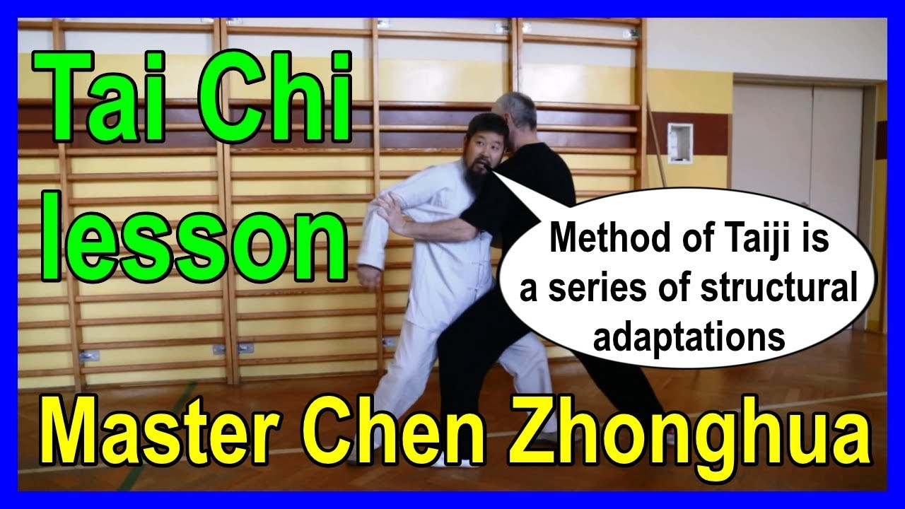 Master Chen Zhonghua's Taiji lesson - Method of Taiji is a series of structural adaptations