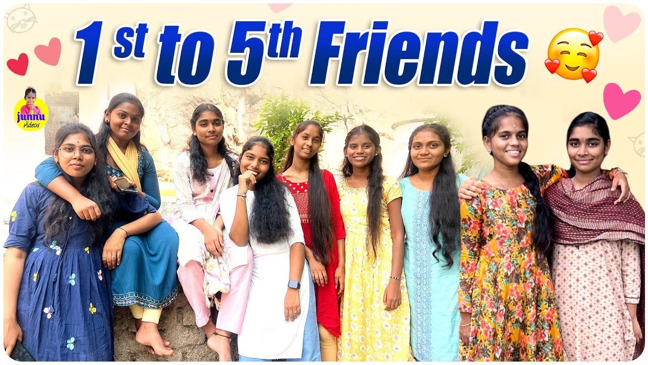 1to 5th🥰friends/Junnu videos/Minnu videos/friendsvideos/classmate videos/examvideos/ village videos