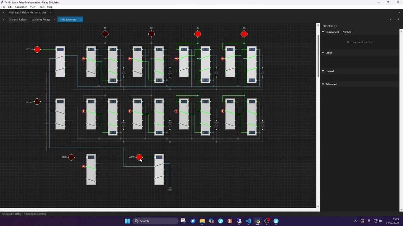 Relay Simulator Update. Ground pins and Latching relays