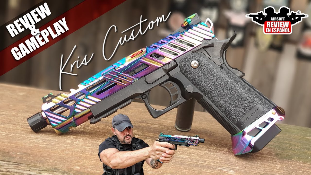 Nueva Hi-Capa 5.1 CTM Kris Custom Superline - Review & Gameplay | Airsoft Review en Español