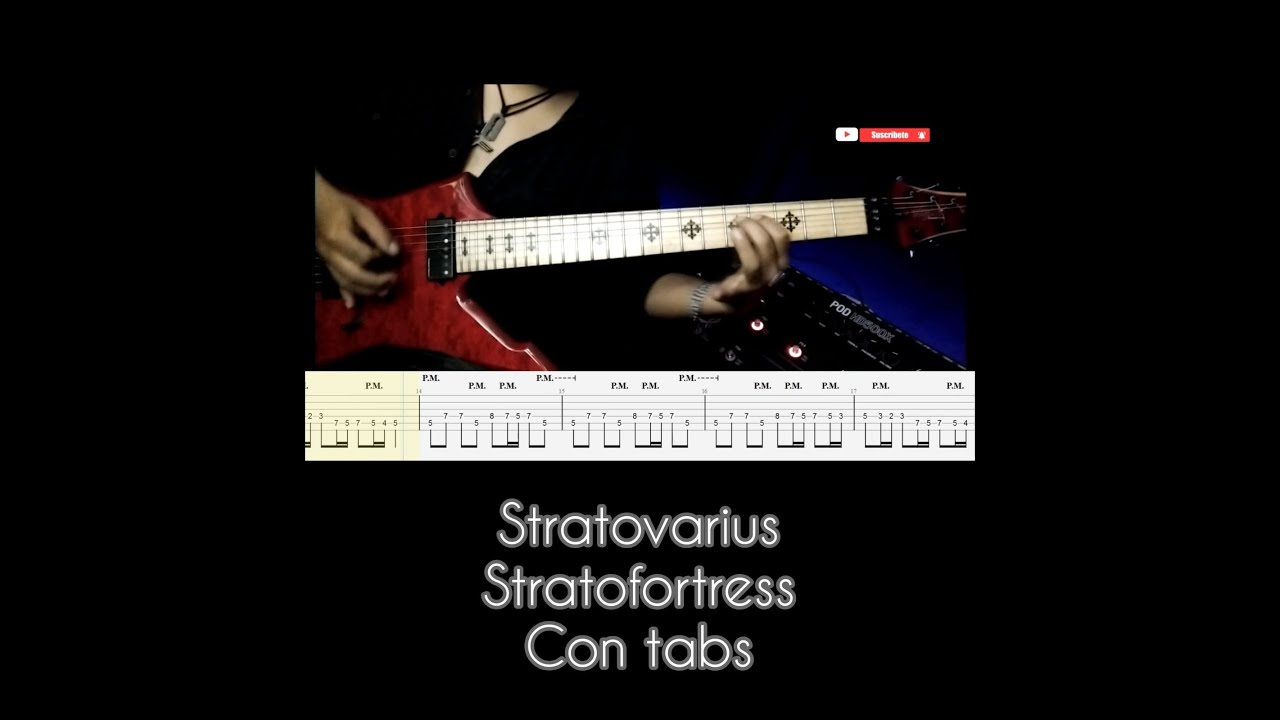 Stratovarius Stratofortress Guitar Cover W/Tabs