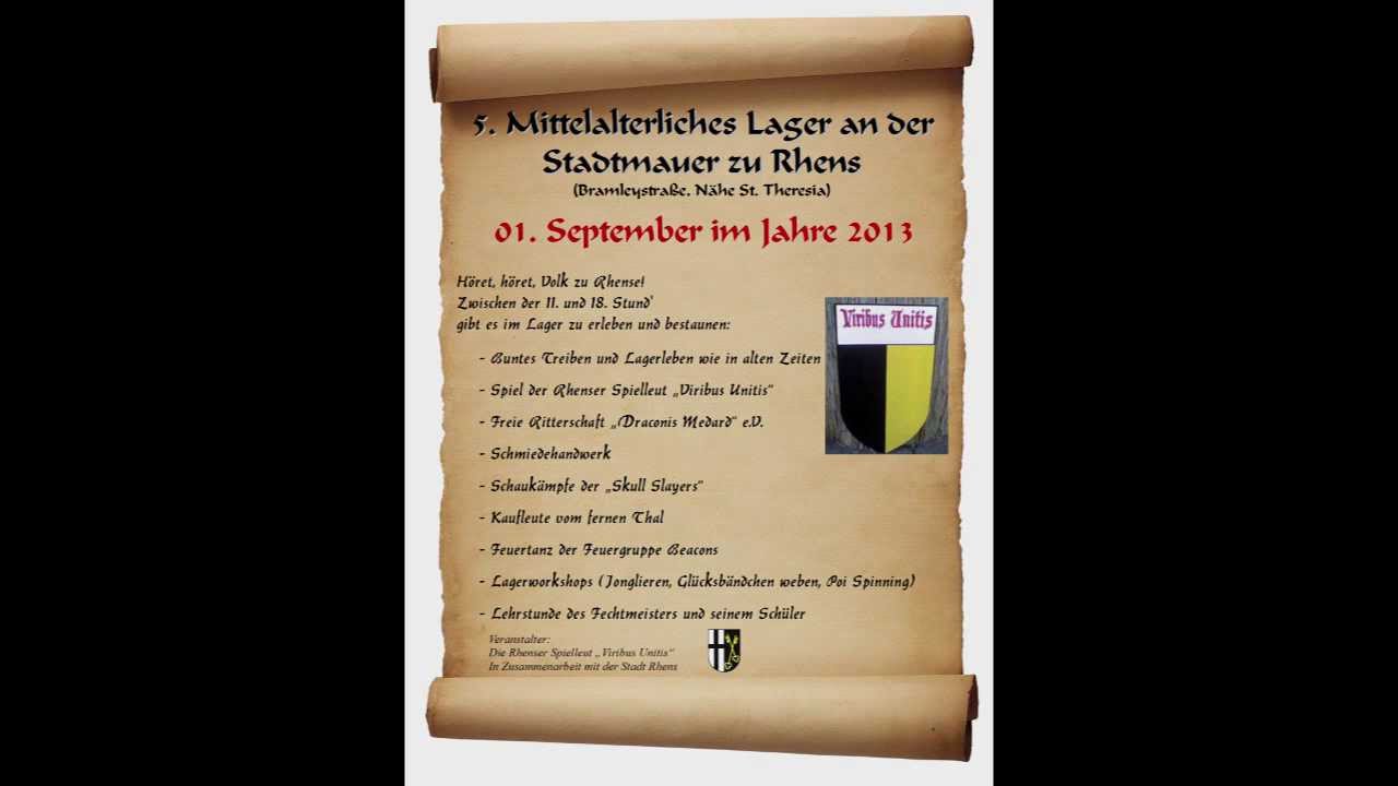 Mittelalterliches Lager in Rhens 2013