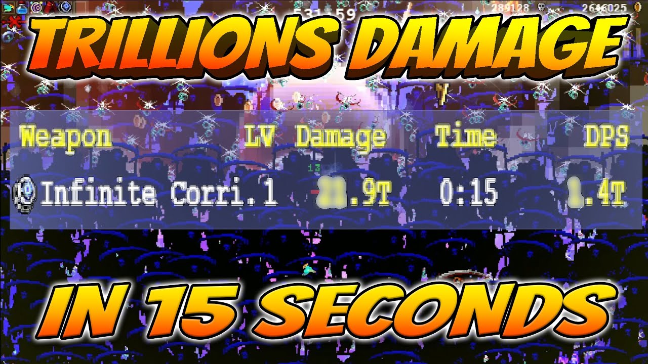How I Dealt 21.9 TRILLION Damage In 15 Seconds And A DPS Of 1.4 Trillion In Vampire Survivors