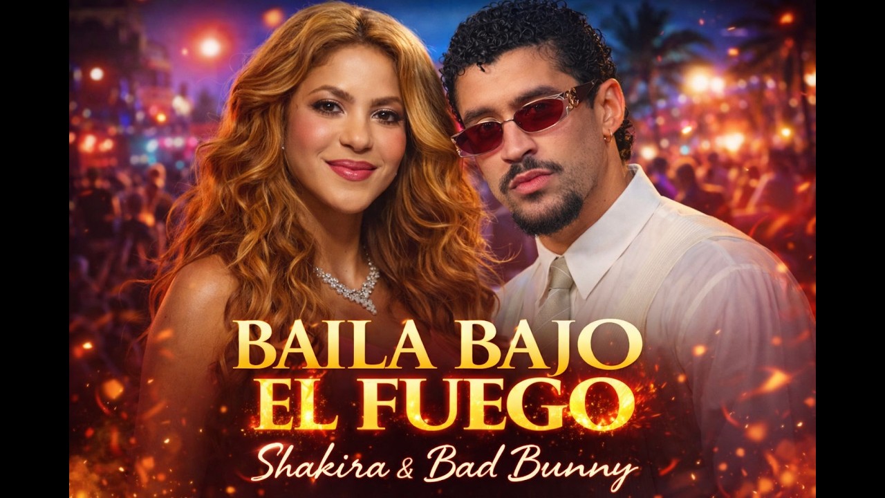 Baila Bajo El Fuego 🔥 | Shakira & Bad Bunny Style Dancehall Party Anthem | Tropical Reggaeton Vibes